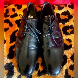 BRAVO Men Dress Shoe KING-1 Oxford Shoe Black- size 10M